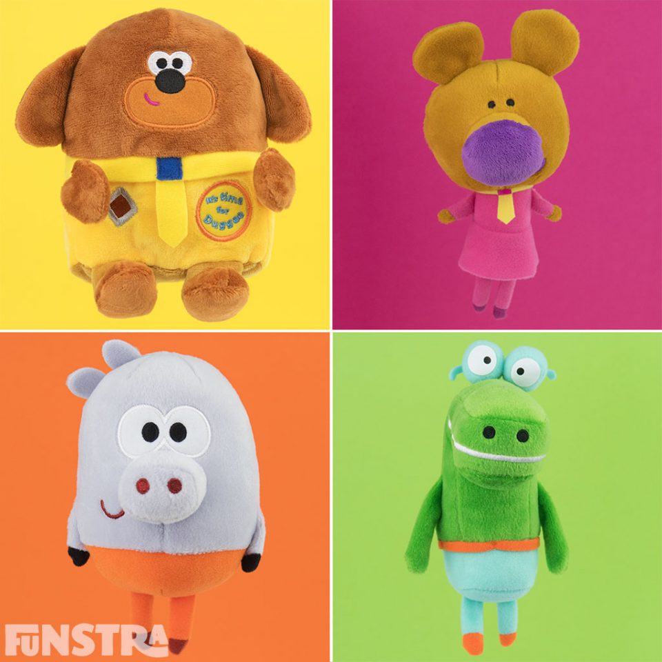 Duggee, Norrie, Roly and Happy Plushies