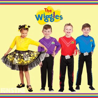 Wiggles costumes for girls and boys in toddler and child sizes