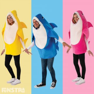 We have all sung it and danced to the Baby Shark song, and kids and adults of all ages secretly love it. Now you can join in with the kids and dress as this rather large ocean biter.