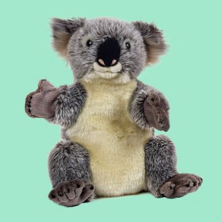 Little ones can explore the wonder of the animal kingdom with this Koala Plush Hand Puppet by National Geographic made of high quality plush, fully lined and filled. The koala puppet is ideal for story-telling or or cuddling. National Geographic supports vital exploration, conservation research and education projects.