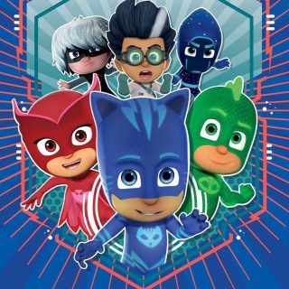 Join Catboy, Gekko and Owlette as they fight the bad guys, Luna Girl, Romeo and Night Ninja. PJ Masks, all shout hooray, 'cause in the night we saved the day!