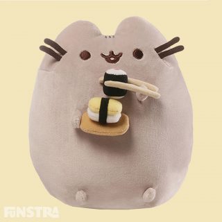 Enjoy a refreshing snack of sushi and nigiri alongside this super squishy and lovable Sushi Pusheen Plush!