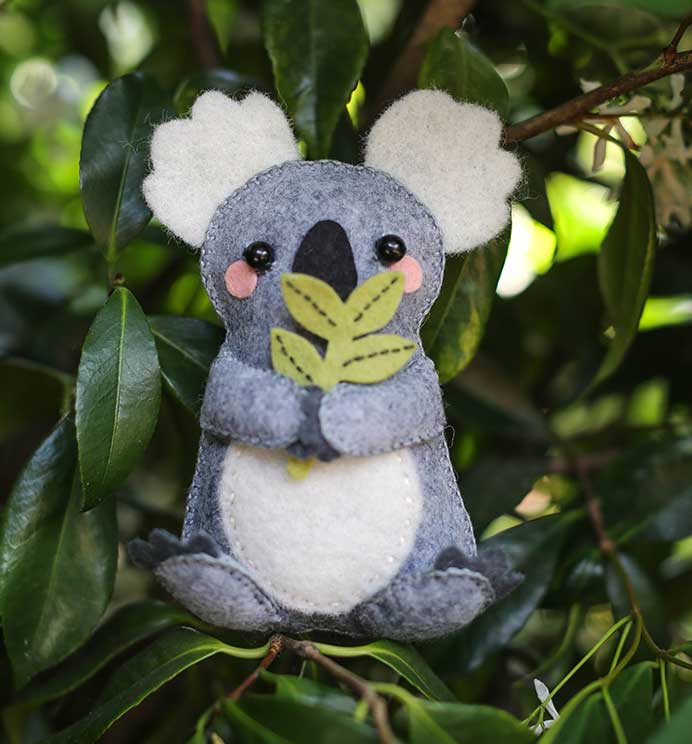 Make these Adorable DIY Handmade Koala Plush Toys