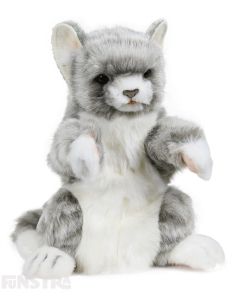 Hansa Creation Realistic Grey Cat Puppet