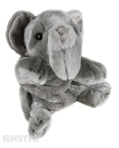 The elephant hand puppet offers lots of fun and entertainment for children that love elephants as they tell stories and puppeteer the largest existing land animal.