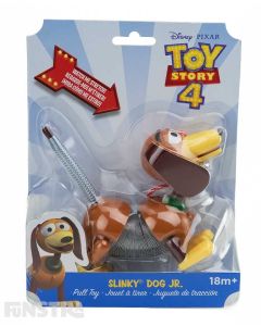 Watch Slinky Dog Jr stretch with this classic toy from Alex Brands as you pull this adorable hound along with the attached leash.