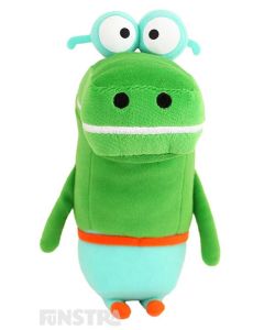 Happy is a crocodile and enjoys splashing in the water and the talking plush toy is the perfect companion anyone that loves to watch Duggee and the squirrels.