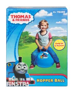 Hang on a bounce with the number one blue train, Thomas the Tank Engine on this blue space hopper ball for children.