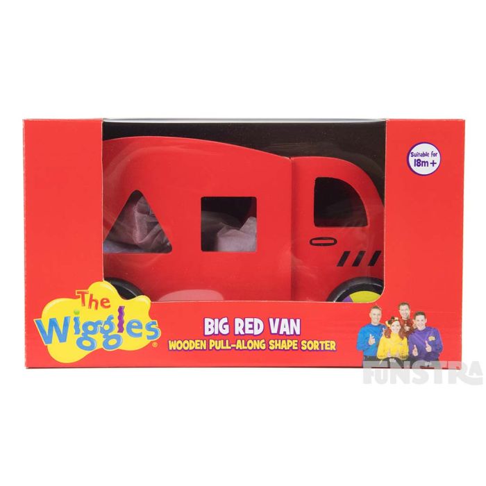 The Big Red Van shape sort comes packaged in a beautiful box that makes a great gift for little Wigglers.