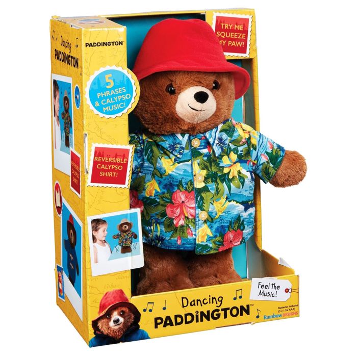 YOTTOY Paddington Bear Movie Teddy Bear for Kids 8.5 with Paddington Bear Tea Set