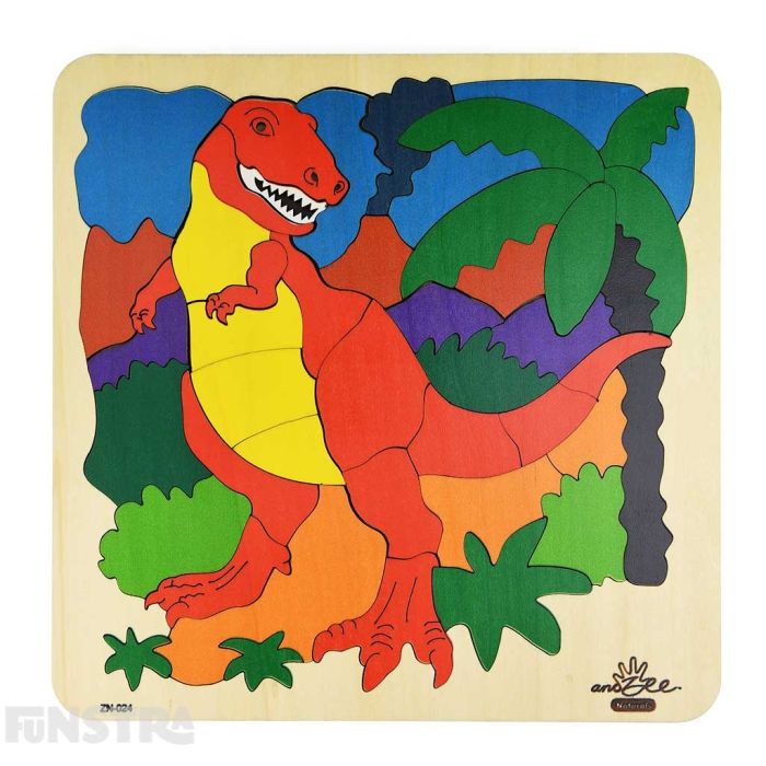 T-rex Puzzle Dinosaur Puzzle Dinosaur Gift for Kids Unique Kids Gift  Handmade Gift Puzzle Gift Jigsaw Puzzle 