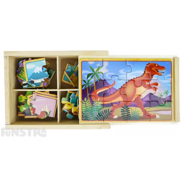 Melissa and Doug 3791 Dinosaur Jigsaw Puzzles in a Box for sale online 