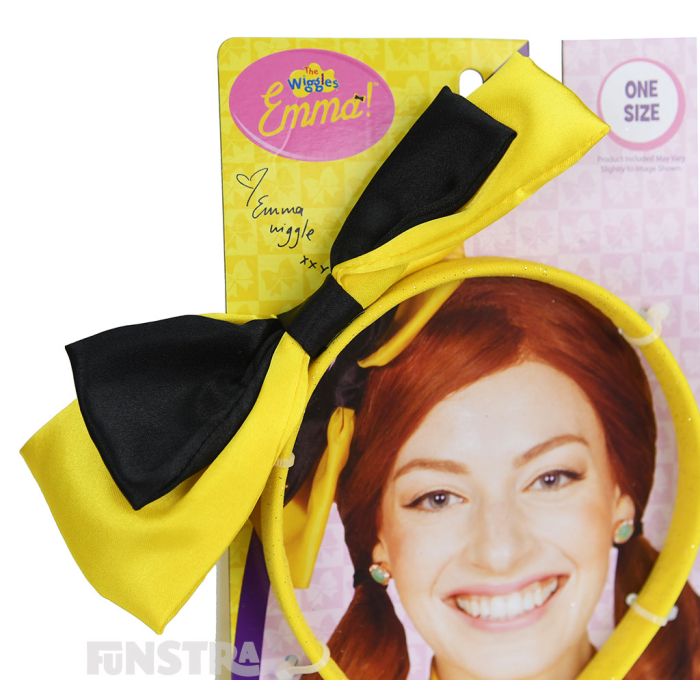 A yellow bow is a must for any yellow Wiggle costume