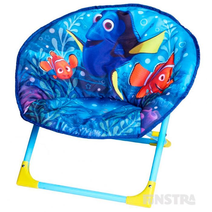Fun House 712486 Childrens Folding Chair Polyester 54 x 45 x 47 cm Dory Moon Blue 