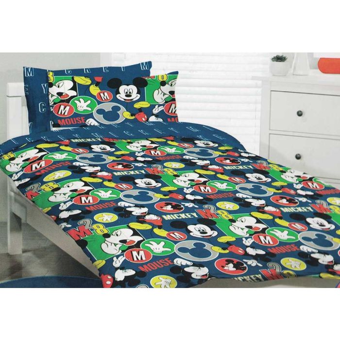 Mickey Quilt Duvet Cover Bedding Set, Mickey Mouse Clubhouse Twin Bedding