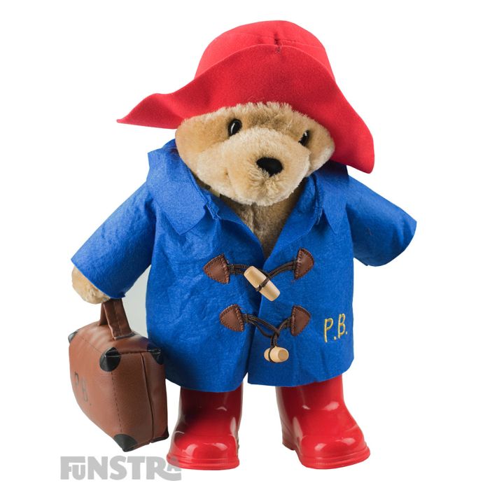 Paddington Bear Classic Soft Toy Boots Hat Cuddly Traditional Official 24cm 