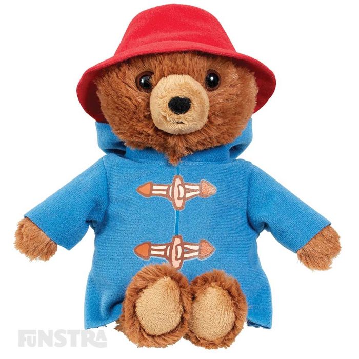 YOTTOY Paddington Bear Movie Teddy Bear for Kids 8.5 with Paddington Bear Tea Set