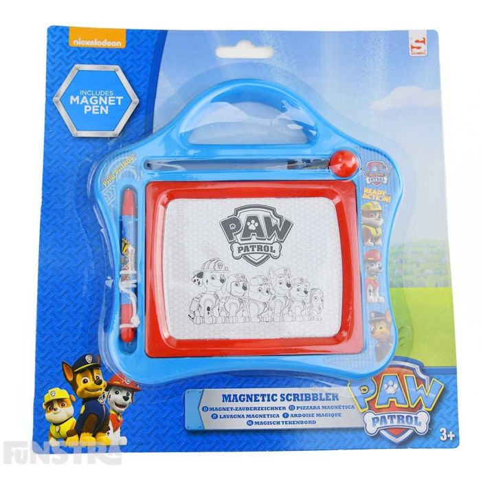 Packaged in a blister card pack ,the mechanical drawing toy is great for party favors for a PAW Patrol birthday theme.