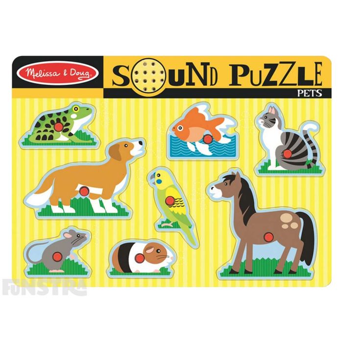 Melissa & Doug Pets Sound Puzzle 8 Piece - Funstra