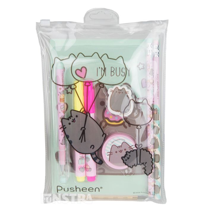Supplies are perfectly packaged in a cute pouch with Stormy that makes a fun Pusheen pencil case