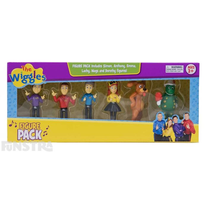 Simon Kids Music Band Wiggly Figurines 4 Pack Emma The Wiggles Toys for Toddlers Anthony Lachy 