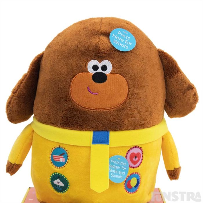 Hey Duggee Woof Woof Duggee Character Plush Soft Toy Sound & Phrases 30cm ABC 