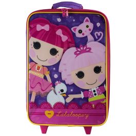 Lalaloopsy Kids Girls Rolling Luggage Travel Trolley Suitcase Wheeled School Bag