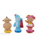 Play with Igglepiggle, Upsy Daisy and Makka Pakka in the bath with these cute In the Night Garden bath toys for lots of bath time squirting fun.