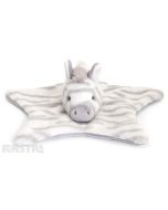 Cuddle zebra comforter security blanket is grey and white and a gorgeous companion, soother and comfort object for infants.