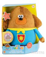 A-woof! It's the super duggee plush toy and he's ready for lots of cuddles and comes with collectible character badge.