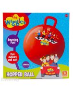 Bounce into song and dance with Anthony, Emma, Lachy and Simon on this red space hopper ball.