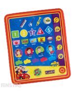 Fun electronic and educational toy for little ones to learn to recognise numbers, letters, words, shapes, colours, characters and musical instruments. Touch the Big Red Car for quiz game to hear questions and learn if your answer is correct.
