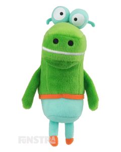 Cuddle the Happy the crocodile and collect all the characters from the plushy collection of Hey Duggee squirrels.