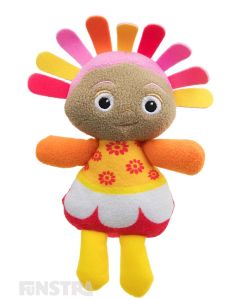 The Upsy Daisy beanie plush toy features beautifully stitched facial features and is the perfect size for little hands and a cute friend for children that love the children's television series to take wherever they go.