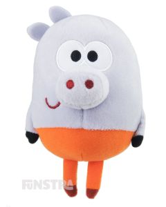 Cuddle the Roly the hippo and collect all the characters from the plushy collection of Hey Duggee squirrels.