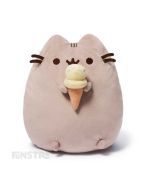 Do you love ice cream? So does Pusheen! Holding a ice cream cone, this Pusheen snackable plush is prefect for anyone the loves to eat ice cream and the popular tabby cat.