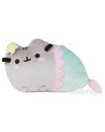 Purrmaid is making a splash! Pusheen is a mermaid star and brings the  magical Pusheen mermaid to life, featuring a beautiful pastel fin tail with embroidered scales and wears a starfish shell bow.