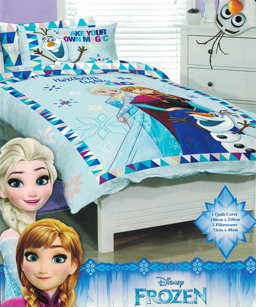 Disney Frozen Quilt Cover Set Doona Duvet Cover Frozen Bedding Elsa Anna Olaf Ebay