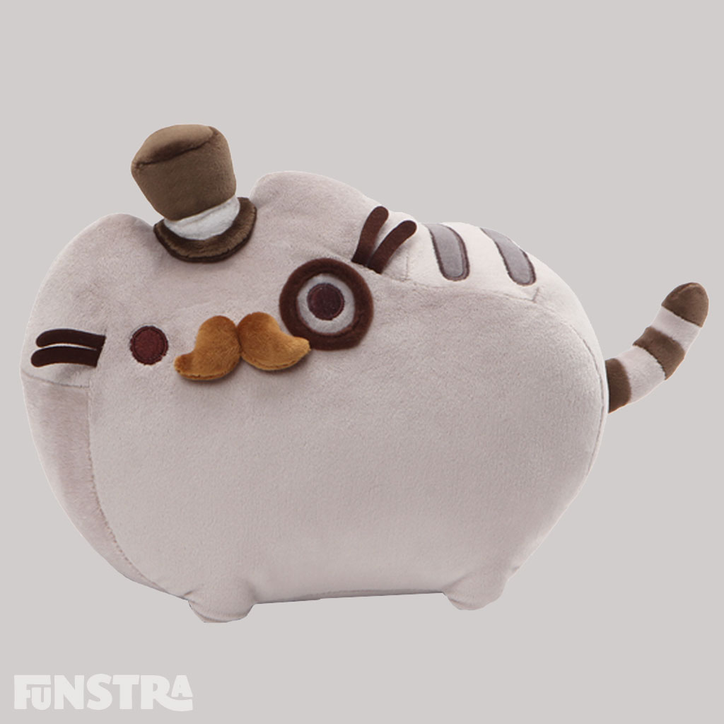 pusheen eating noodles plush